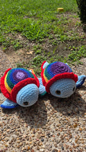 Load image into Gallery viewer, š Rainbow Crochet Turtle š¢ - Mariposa Rainbow Boutique