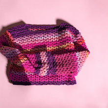 Load image into Gallery viewer, Colorful Crochet Mesh Sweater – Handmade Boho Open Knit Top | Lightweight Multicolor Crochet Pullover