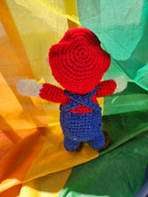 Load image into Gallery viewer, Mario Crochet Doll
