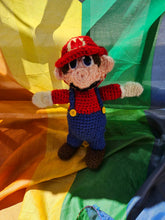 Load image into Gallery viewer, Mario Crochet Doll - Mariposa Rainbow Boutique
