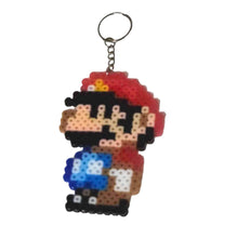 Load image into Gallery viewer, Super Mario Bros. Perler Beads Keychain Zipper Pull Handmade *FAST &amp; FREE SHIPPING*
