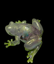 Load image into Gallery viewer, White Glitter Frog with Iridescent - Mariposa Rainbow Boutique
