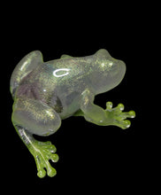 Load image into Gallery viewer, White Glitter Frog with Iridescent - Mariposa Rainbow Boutique
