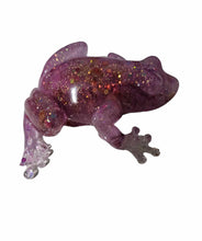 Load image into Gallery viewer, Resin pink flower Frog - Mariposa Rainbow Boutique
