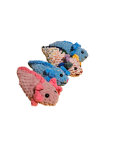 Load image into Gallery viewer, Crochet Axolotl Plush - extra Small - Mariposa Rainbow Boutique
