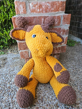 Load image into Gallery viewer, Crochet Giraffe Plush - Mariposa Rainbow Boutique
