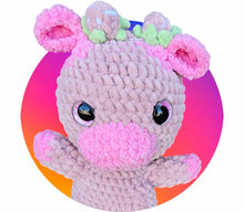 Load image into Gallery viewer, Crochet Strawberry Cow | Amigurumi Cow| Cow Plush| Strawberry Cow Plush | Strawberry Plush - Mariposa Rainbow Boutique
