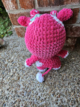 Load image into Gallery viewer, Crochet Strawberry Cow | Amigurumi Cow| Cow Plush| Strawberry Cow Plush | Strawberry Plush - Mariposa Rainbow Boutique
