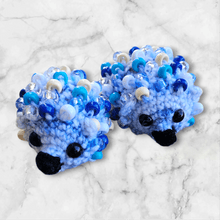 Load image into Gallery viewer, Hedgehog sensory crochet toy - Mariposa Rainbow Boutique
