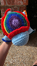 Load image into Gallery viewer, 🌈 Rainbow Crochet Turtle 🐢 - Mariposa Rainbow Boutique
