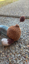 Load image into Gallery viewer, Silky Crochet Rebel Dog Plush | Handmade Fiber Art
