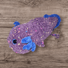 Load image into Gallery viewer, Small axolotl laying plush - Mariposa Rainbow Boutique
