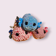 Load image into Gallery viewer, Small axolotl laying plush - Mariposa Rainbow Boutique
