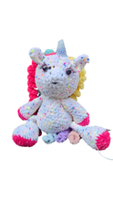 Load image into Gallery viewer, Small Rainbow Unicorn Doll Plushie - Mariposa Rainbow Boutique
