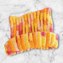 Load image into Gallery viewer, Variegated Cat ear beanie - Mariposa Rainbow Boutique
