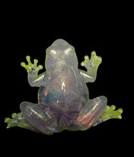 Load image into Gallery viewer, White Glitter Frog with Iridescent - Mariposa Rainbow Boutique
