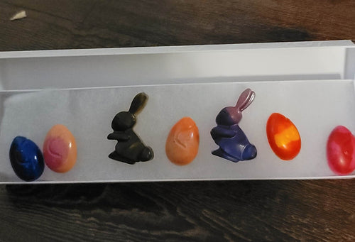 Bunny and Eggs crayon set - Mariposa Rainbow Boutique