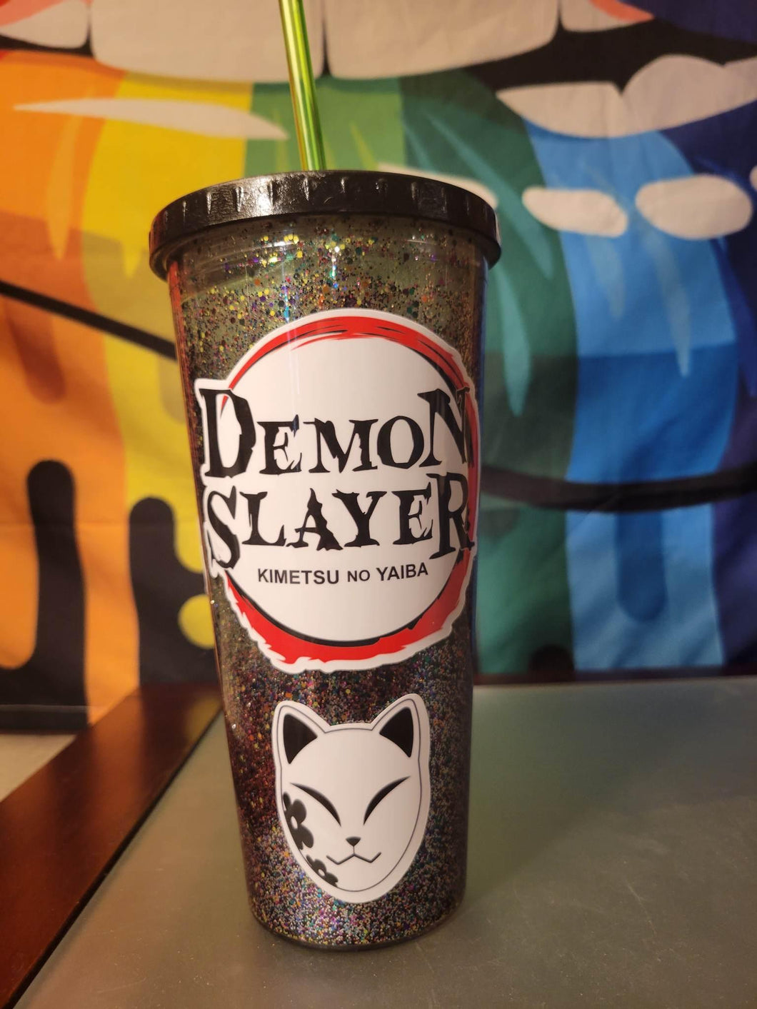 Demon Slayer Glitter tumbler