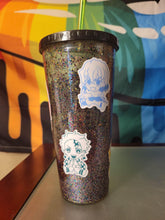 Load image into Gallery viewer, Demon Slayer Glitter tumbler - Mariposa Rainbow Boutique
