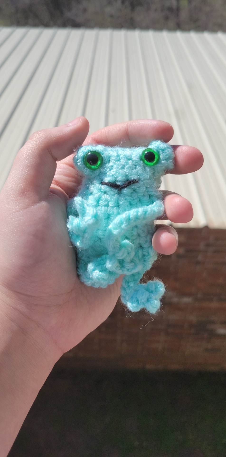 Mini Baby Green Leggy Frog Crochet Frog Plushie ,Birthday, Easter, Crochet Plushies, Gift, Frog, Crochet,